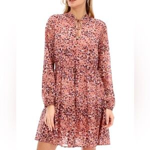 Rino & Pelle Aldona Dress- Long Sleeve Pink Dress- Size 36